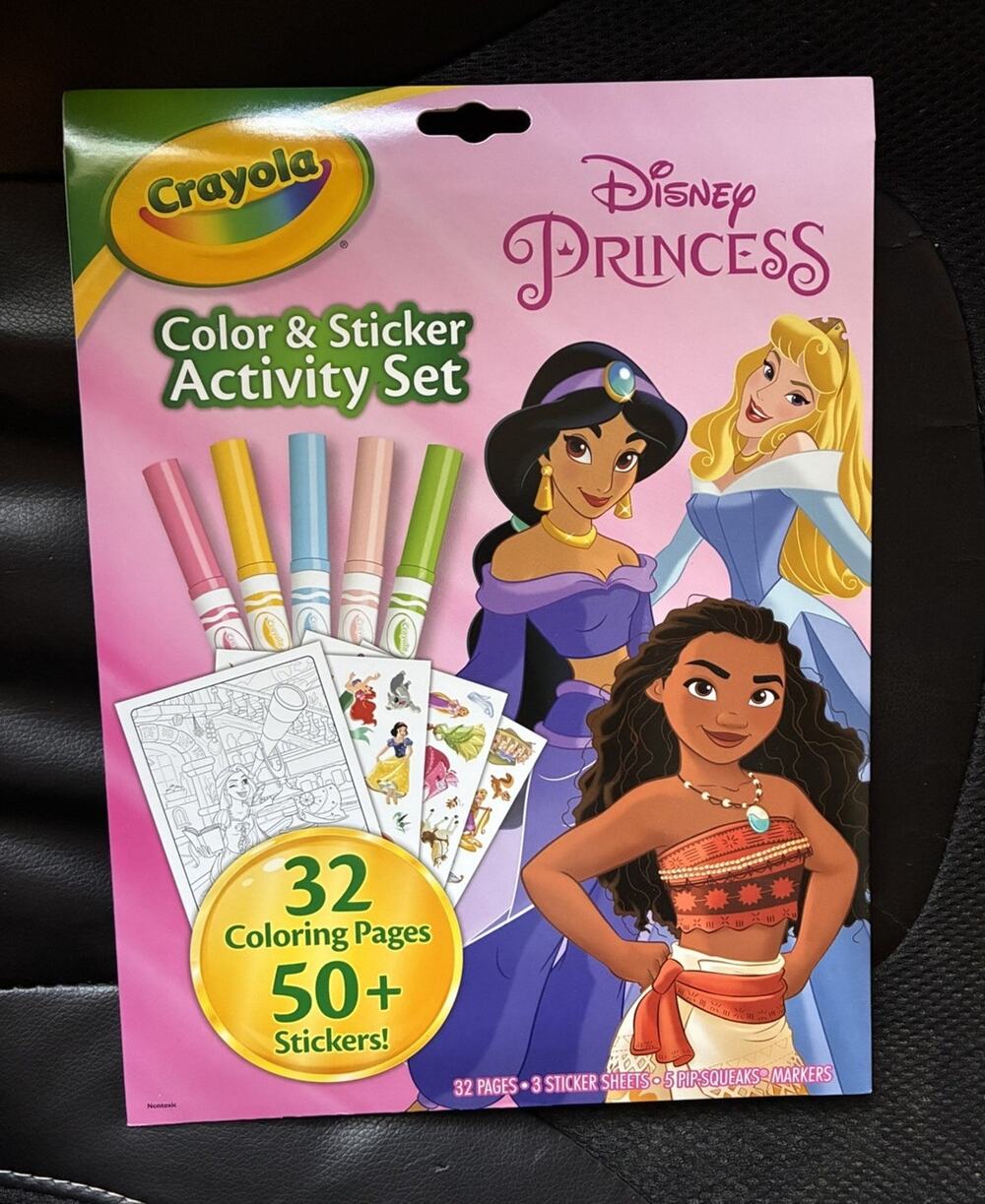 Crayola Disney Princess Color & Sticker Activity Set, 32 Pages, 50+ Stickers